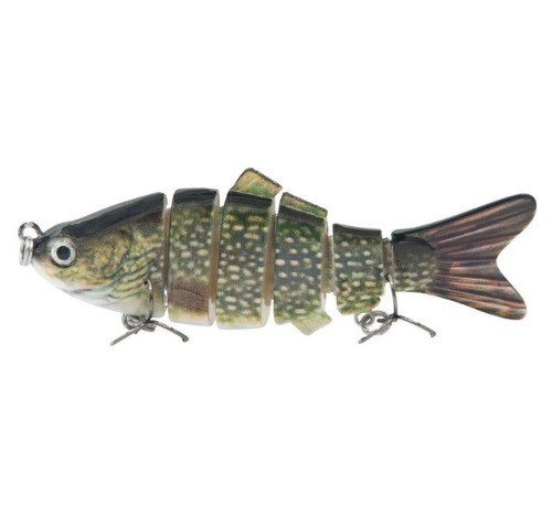Appât de pêche à 6 segments J469 vert