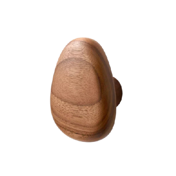 Appendiabiti da parete con attacco in legno massello 3x6,4x4,6 cm in decorazione legno per ingresso e bagno 1
