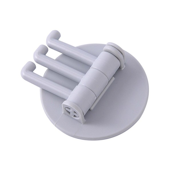 Appendiabiti in plastica con ganci grigio chiaro