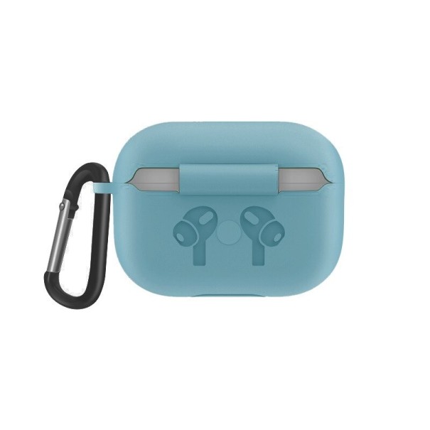 Apple Airpods Pro-hoesje met karabijnhaak K2157 lichtblauw