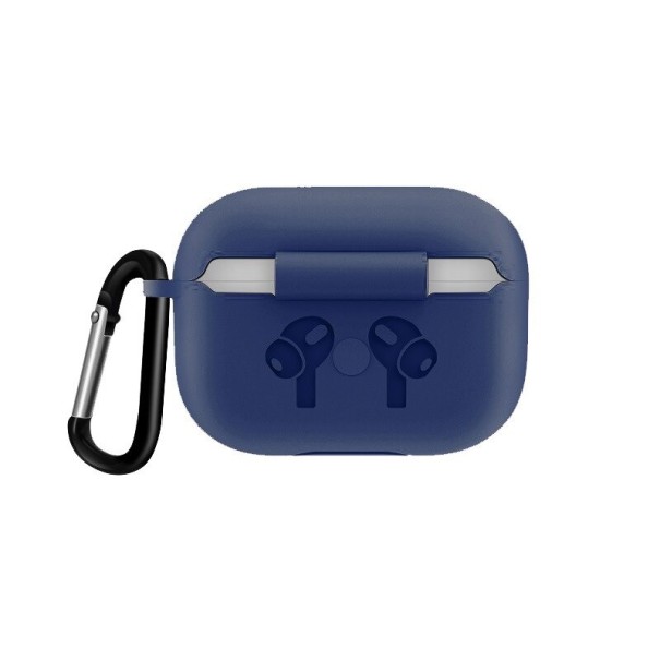 Apple Airpods Pro -kotelon suojus karabiinihaalla K2157 tummansininen