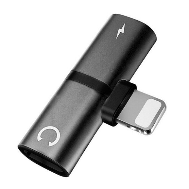 Apple iPhone Lightning K32 Splitter svart