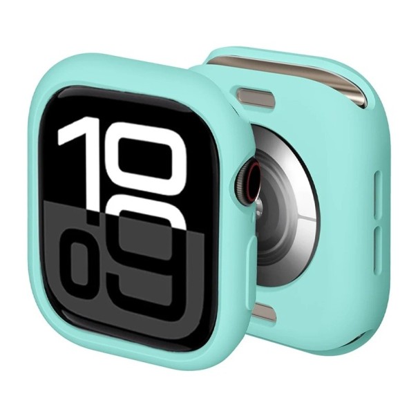 Apple Watch 42 mm Series 10 11 tok Puha szilikon védőburkolat Ütésálló tok iWatch Rugalmas bumper kiegészítő mentazöld