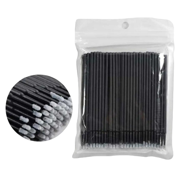 Applicateur de cils artificiels 100 pcs 1,2 mm Micro pinceau Outil cosmétique 1