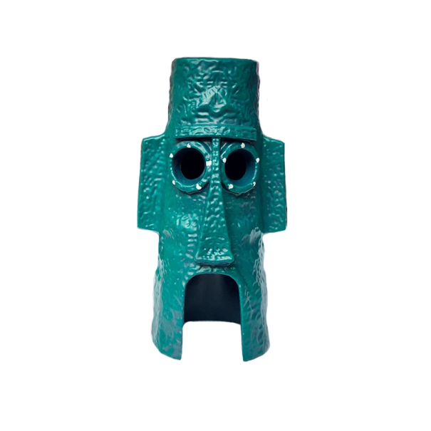 Aquarium Decoration 8 x 6.5 x 14 cm Squidward's House SpongeBob Style Detailed Aquarium Accessory Colourful Miniature for Water 1