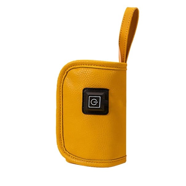 Aquecedor de garrafas portátil amarelo