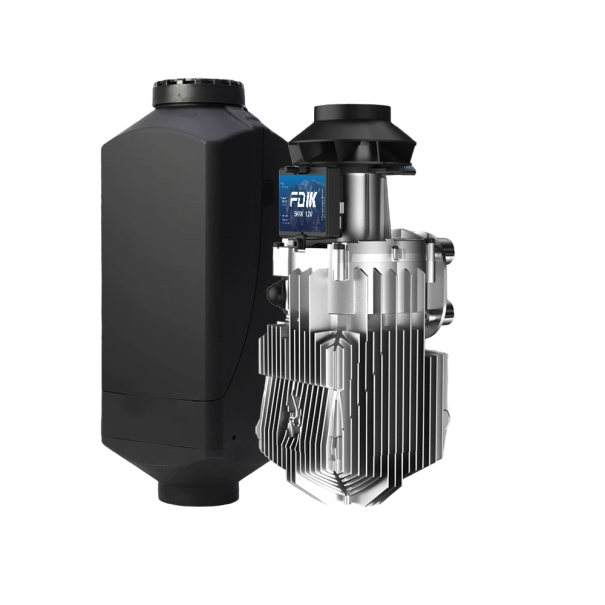 Aquecimento independente para carro 5 KW 12 V Aquecedor portátil para carro Aquecimento a gasóleo para carro, camião, furgão Aquecedor de ar com display LCD 37,8 x 14 x 15 cm 1