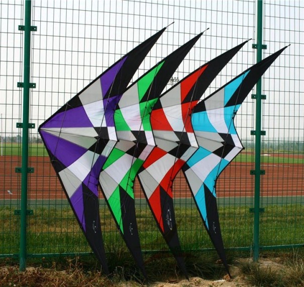 Aquilone a forma di deltaplano J2553 viola