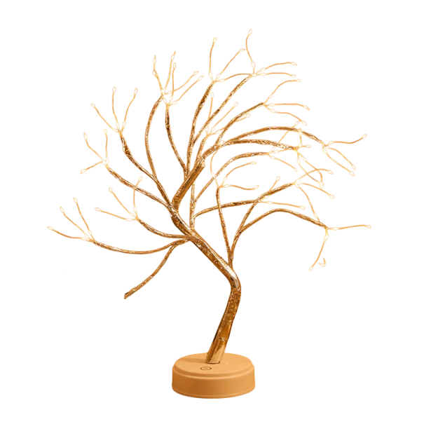 Árbol LED luminoso decoración natural de plástico pequeñas luces LED complemento de diseño para revitalizar el interior 1