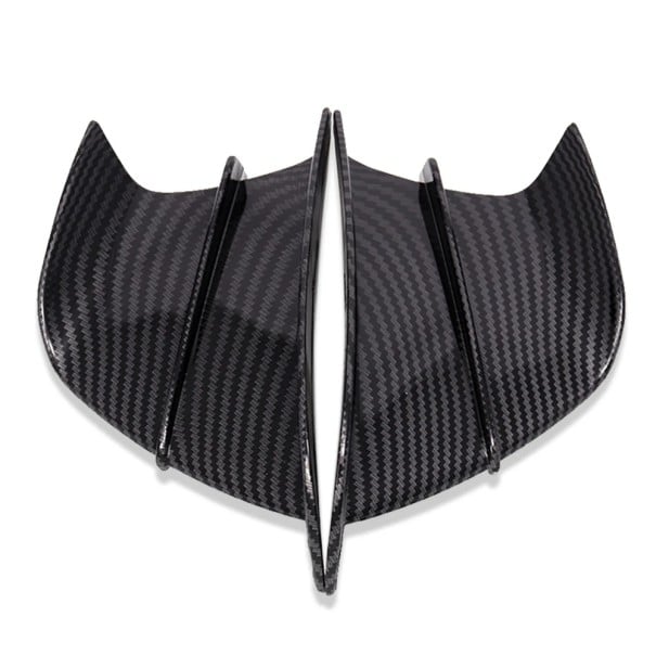Aripioare aerodinamice universale pentru carenajul motocicletei 17,7 x 9,5 cm spoiler lateral frontal din material solid imitatie de carbon 1