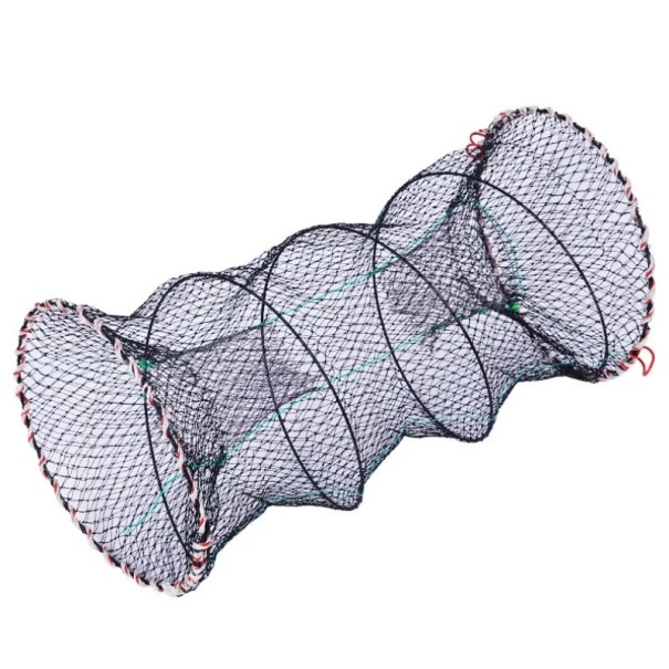 Armadilha dobradora de isco 33 x 60 cm Armadilha de rede para lagostas, caranguejos, camarões Armadilha de pesca para mariscos Armadilha de rede 1