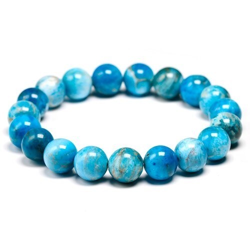 Armband - Apatitperlen 20 cm 10 mm