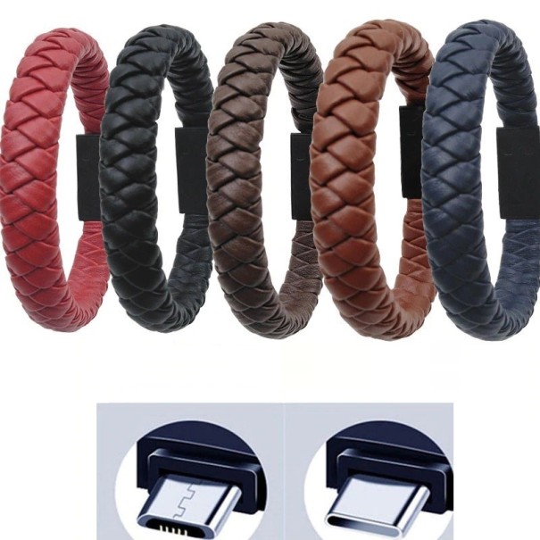 Armband datakabel USB naar Micro USB / USB-C