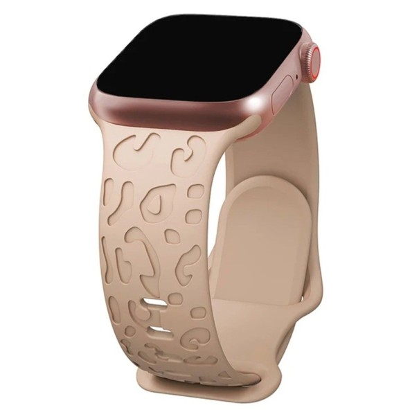 Armband für Apple Watch S10 46 mm und Apple Watch 42 mm 44 mm 45 mm 49 mm Silikonischer bequemer Armband Flexibler robuster Armband für Smartwatches Milk coffee
