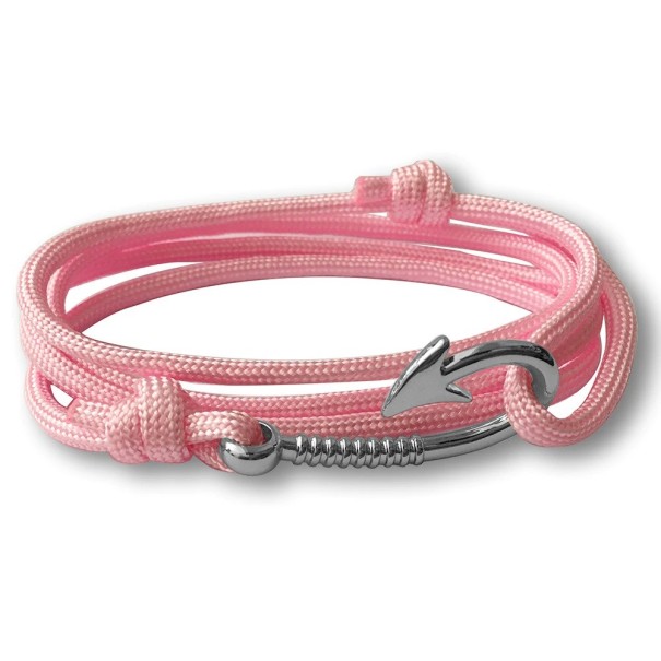 Armband med fiskekrok för män rosa 1