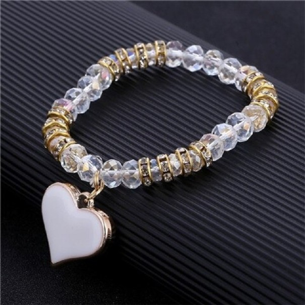 Armband med pärlor för kvinnor med hjärta H351 10