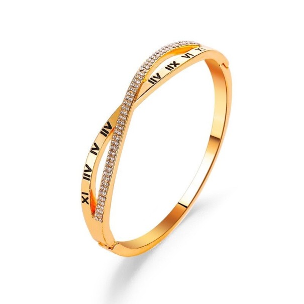 Armbånd med romertal til kvinder guld