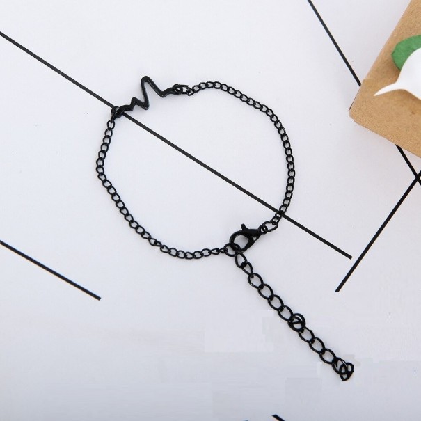 Armband met pulsketting zwart