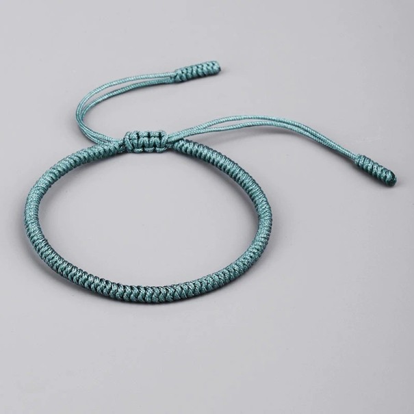 Armband met touwtje H397 groen