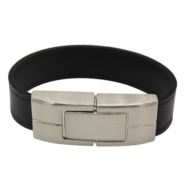Armband mit USB-Stick schwarz 4GB
