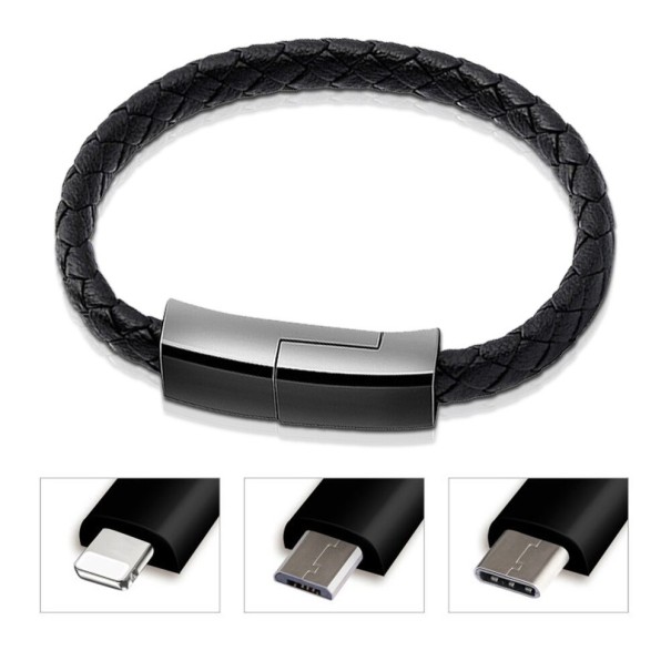 Armband USB-kabel USB-C / Micro USB / Lightning
