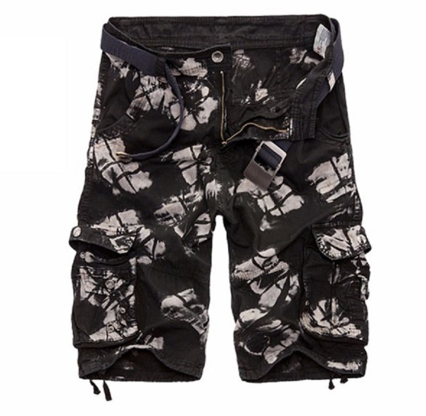 Armee-Shorts für Herren schwarz 38