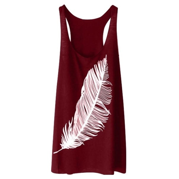 Ärmelloses Strandkleid für Damen weinrot XS