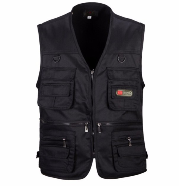 Arméväst för män J2586 khaki XXL