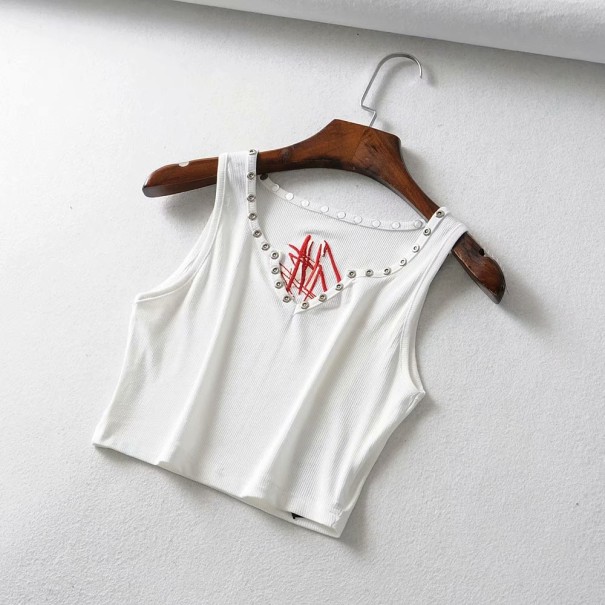Ärmlös crop top för kvinnor B276