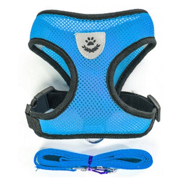 Arnés para gatos y perros pequeños azul M