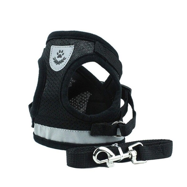 Arnés para gatos y perros pequeños C8777 negro XS