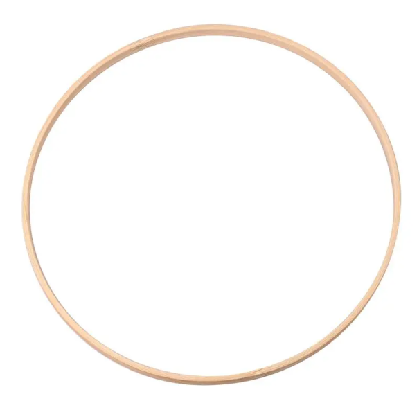 Aro de Bambu 26 cm Estrutura Circular para Fabricação de Decorações Aro de Bambu Natural para DIY Coroas Macramé Bordado Decorações para Casa 1