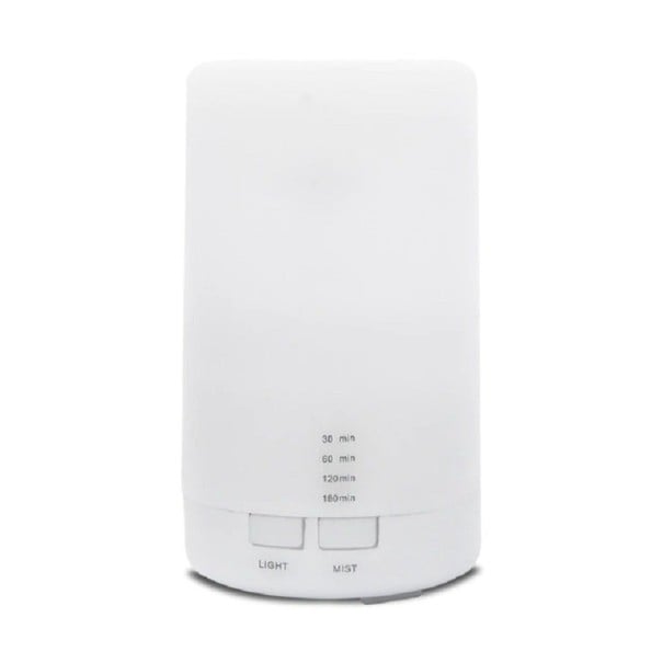 Aroma diffuser in cilindrische vorm voor het verfrissen van de kamer Verlichting Timer tot 180 minuten Tankinhoud 125 ml Voeding via USB Afmetingen 1