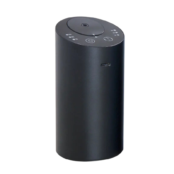 Aroma-Diffusor mit Nebeltechnologie Wasserfreier Zerstäuber für Fläschchen 10 15 und 20 ml Metallgehäuse USB-C-Ladung Für Auto und Zuhause schwarz