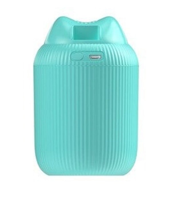 Aroma diffuusori korvilla huoneen tuoksuttamiseen Uritettu pinta Säiliö 220 ml Käyttö jopa 6 tuntia Melutaso alle 36 dB turkoosi
