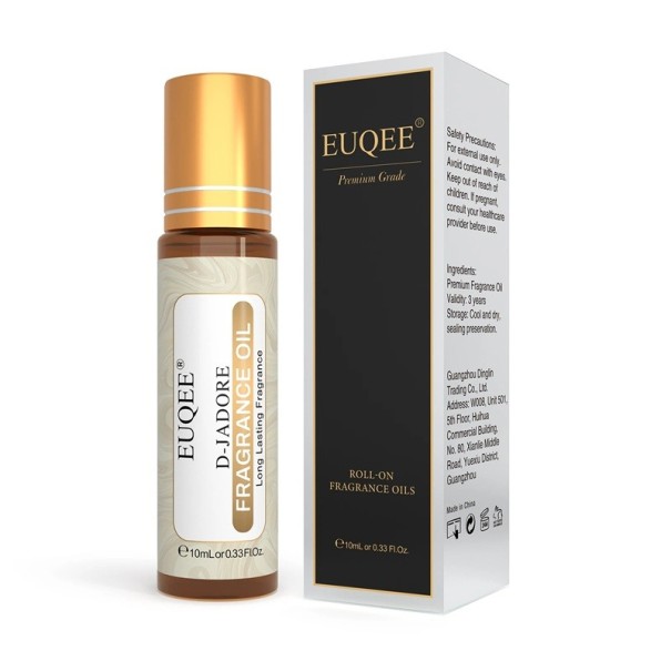 Aromatische olie voor dames 10 ml met roll-on applicator Klein natuurlijk parfum voor de huid Zoete geur Reisverpakking Voor in uw handtas Dagelijks gebruik D-Jadore
