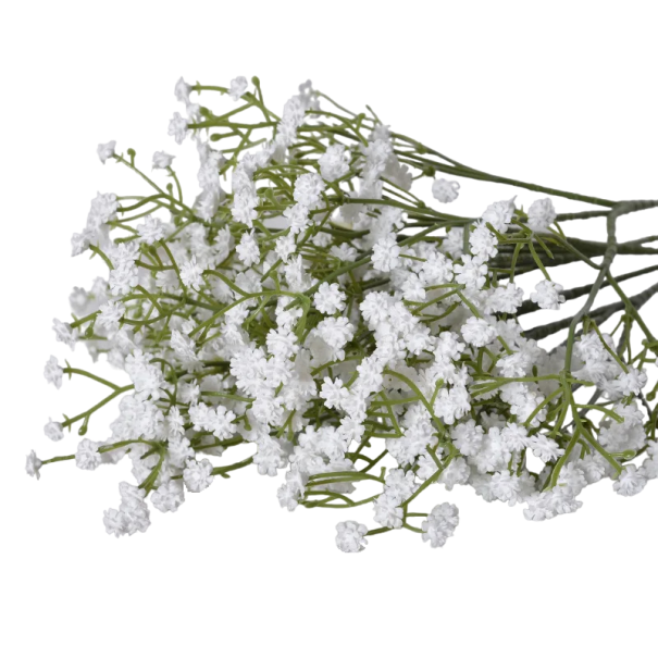 Arranjo de flores artificiais para decoração 52 cm branco