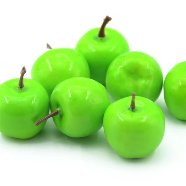 Artificial Apples 10 pcs green