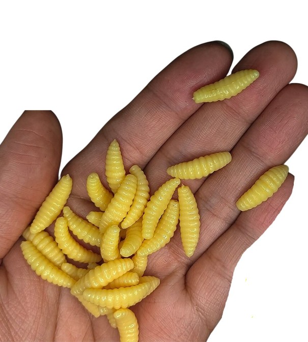 Artificial Bait 2 cm 100 pcs yellow