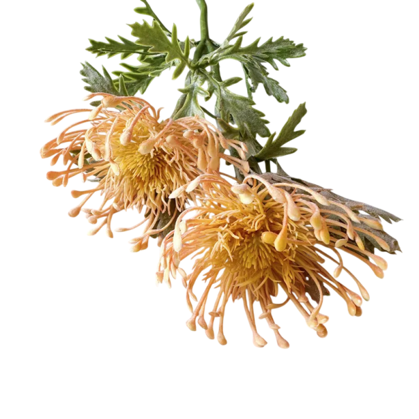 Artificial Decorative Flower Realistic Flower on Stem 38x10 cm Plastic Design for Arranging and Interior Decoration orange