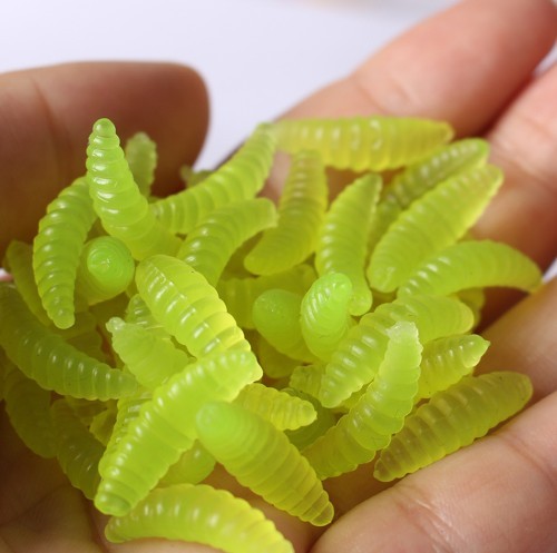 Artificial Fishing Bait - Worms green