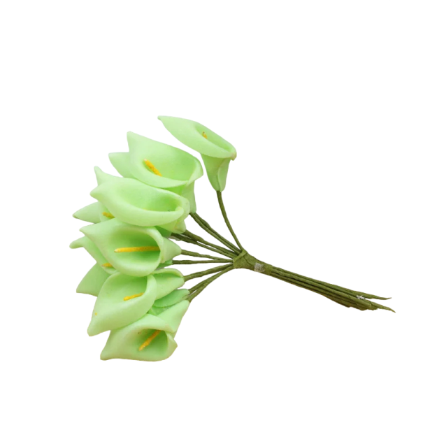 Artificial Flowers for Decoration 36 pcs Set of Artificial Flowers Decorative Flowers green
