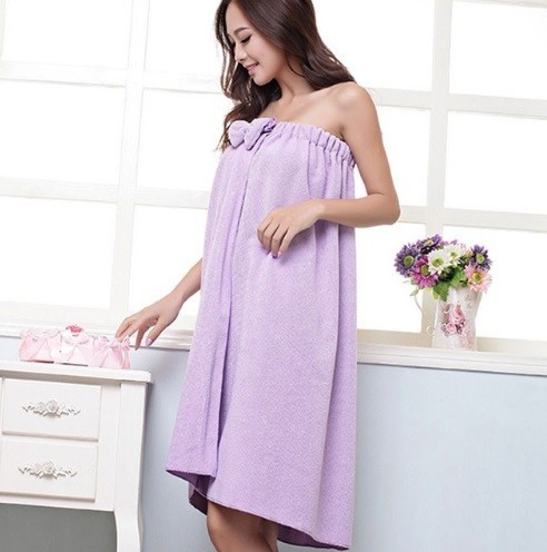 Asciugamano da donna in microfibra J3186 viola