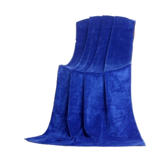 Asciugamano in microfibra 140 x 70 cm blu scuro