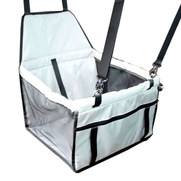 Asiento de coche para perros 40 x 30 x 25 cm T817 gris