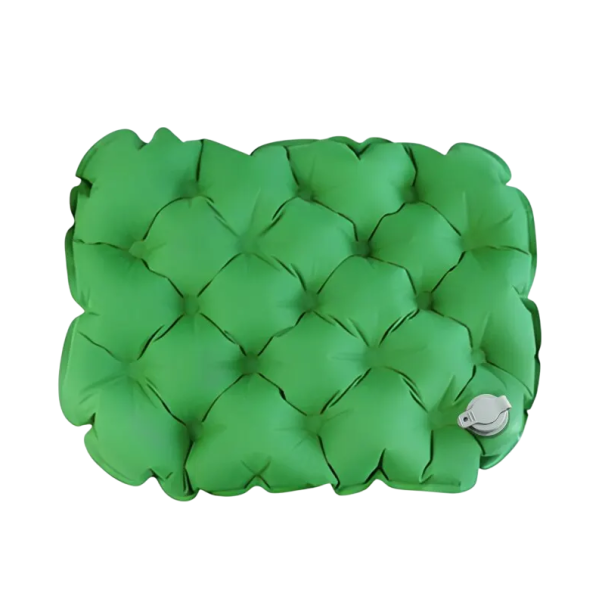 Asiento inflable ultraligero para exteriores 40 x 30 x 5 cm Almohadilla de asiento plegable de viaje TPU nylon Camping Senderismo Picnic 85 g verde