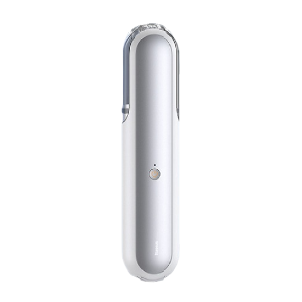 Aspirador manual para automóvel branco