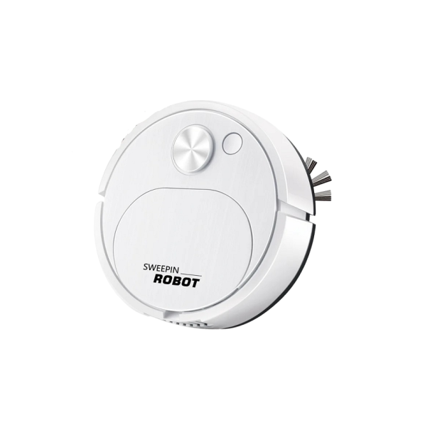Aspirateur robot avec fonction de nettoyage 18 x 5,4 cm, 300 mAh blanc