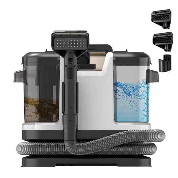 Aspirator portabil pentru covoare 750W 15KPa aspirator puternic cu spray pentru curățarea tapițeriei canapelelor saltelelor scaunelor auto pete rezistente și păr de animale 1