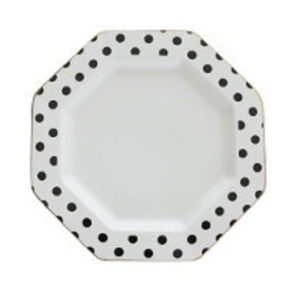 Assiette en forme d'octogone 1